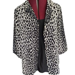 Talbots Two-piece 3/4 Bishop Sleeve Camisole & Button Down Shirt Set Size 6